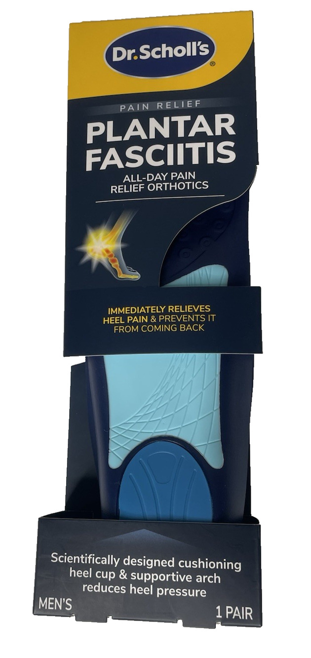Dr. Scholl’s Plantar Fasciitis Orthotics Men’s 8-13 Trim to Fit 1 Pair New